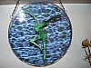 10 in Blue Waterglass w/ Green FD 